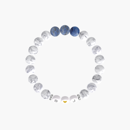 Howlite and Sodalite Bracelet