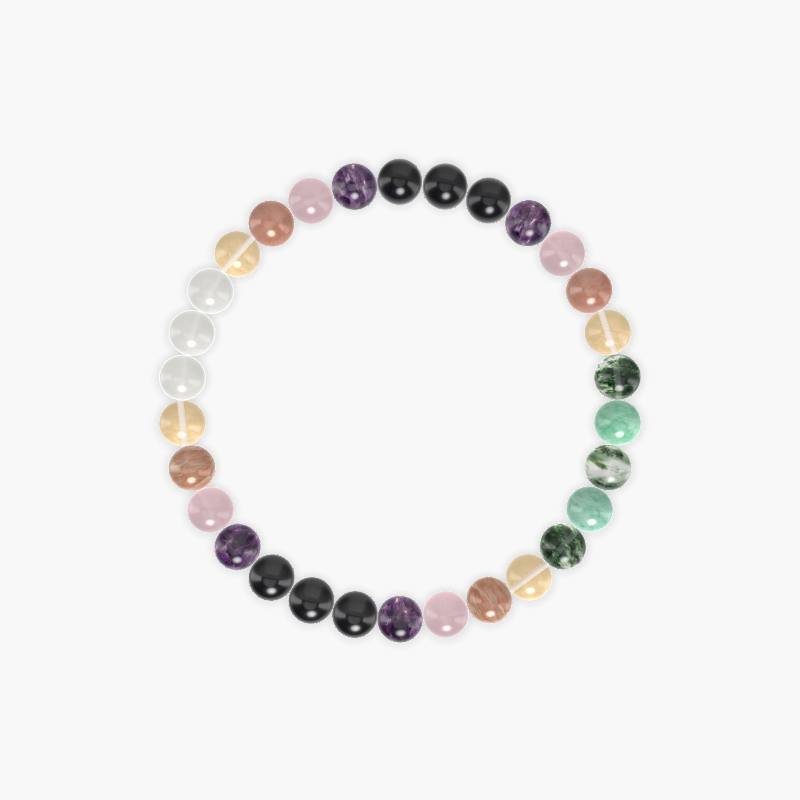 Amethyst, Rose Quartz, Sunstone and more Gemstone Bracelet