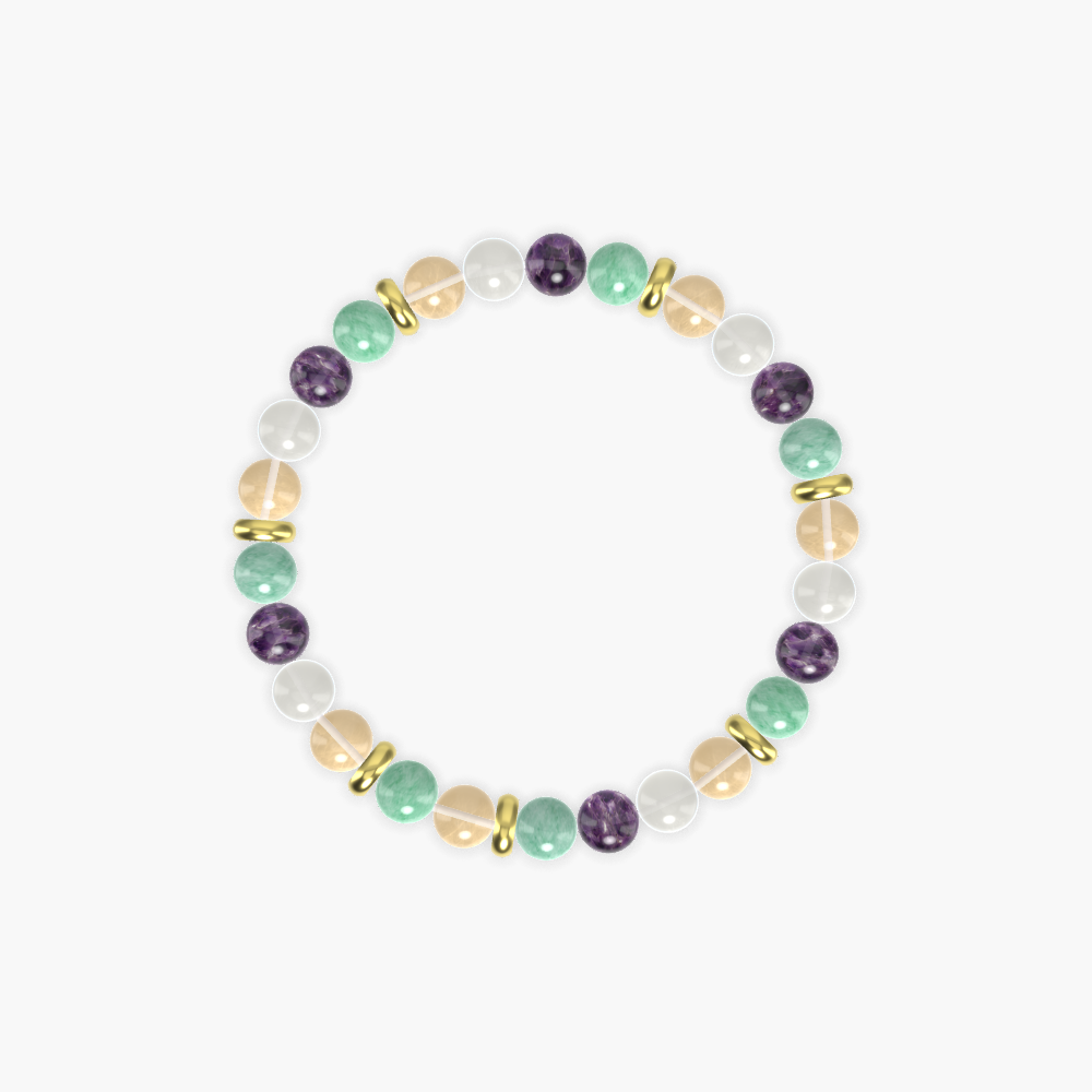 Green Jade, Citrine, Amethyst and more Gemstone Bracelet