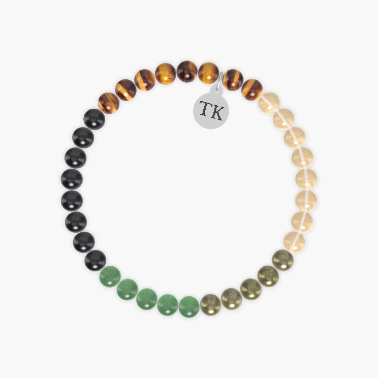 Citrine, Tiger Eye, Black Tourmaline and more Gemstone Bracelet
