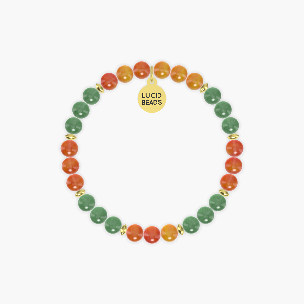 Carnelian and Aventurine Bracelet