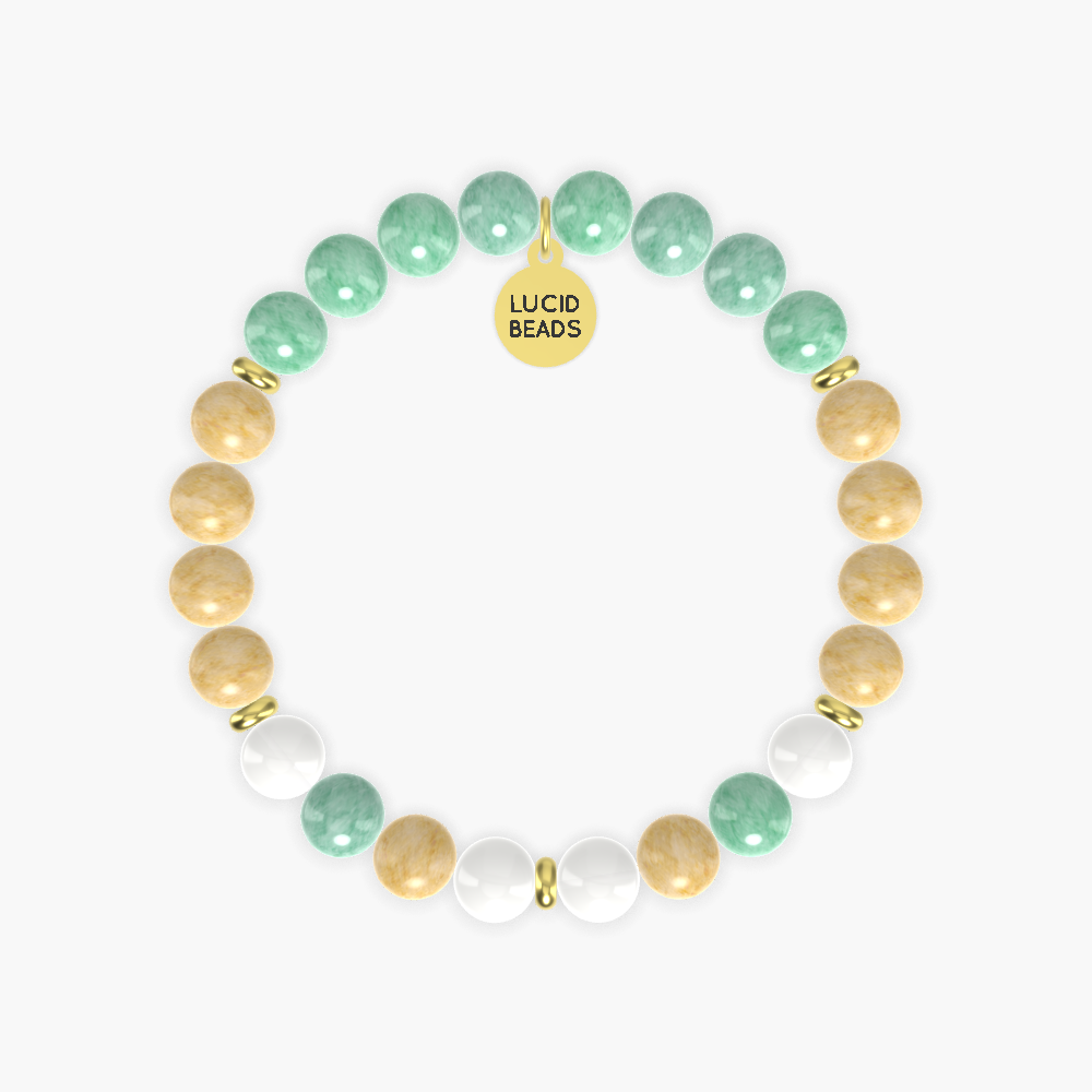 Yellow Jade, Green Jade and White Jade Bracelet