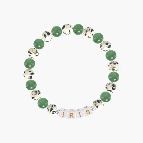Dalmatian Jasper and Aventurine Bracelet