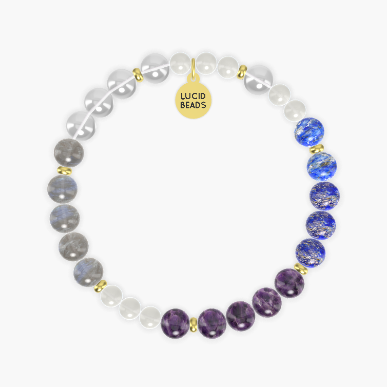 Moonstone, Amethyst, Lapis Lazuli and more Gemstone Bracelet