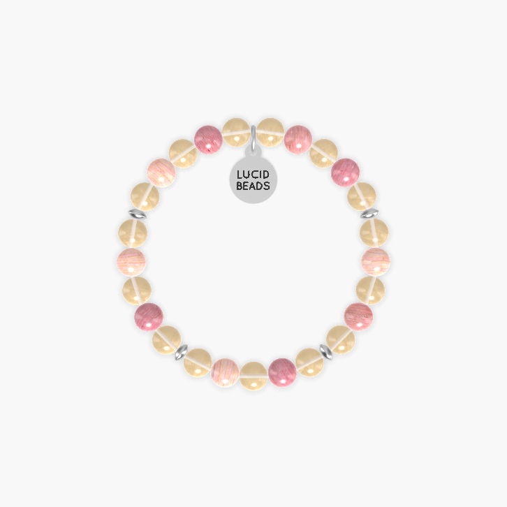 Citrine and Rhodonite Bracelet