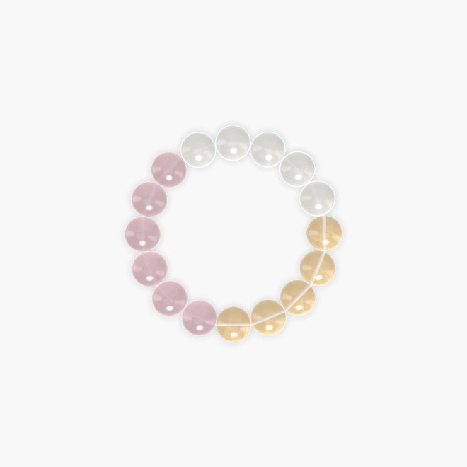 Rose Quartz, Citrine and Moonstone Bracelet