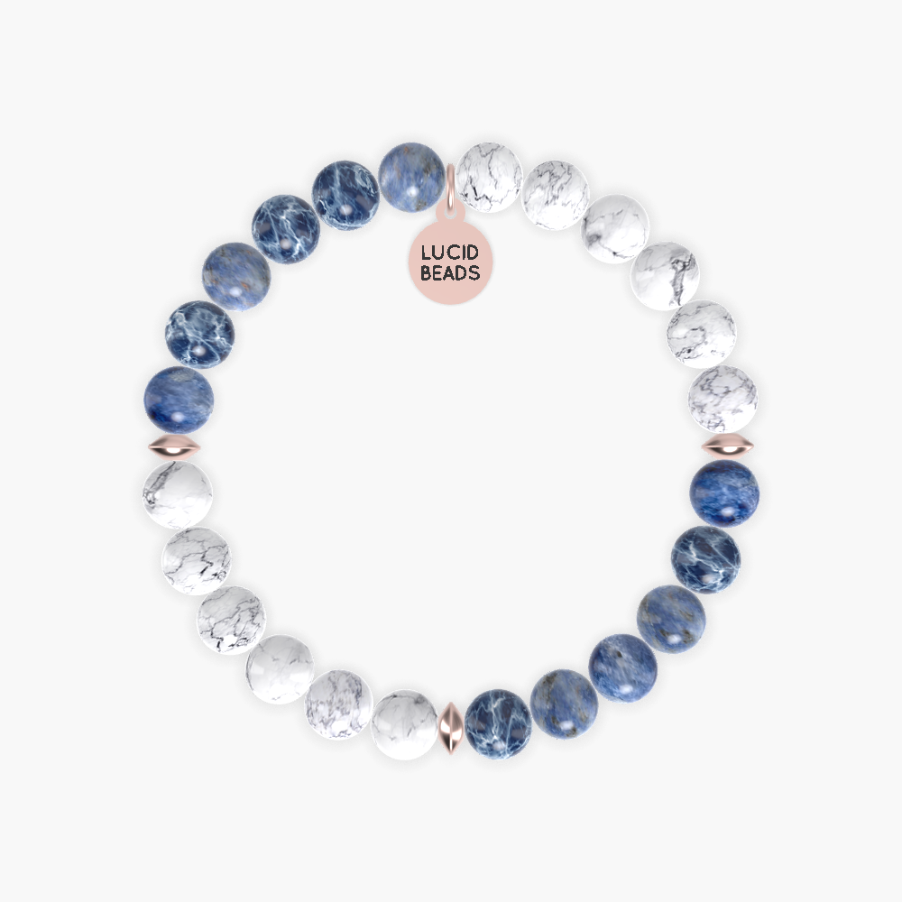 Sodalite and Howlite Bracelet