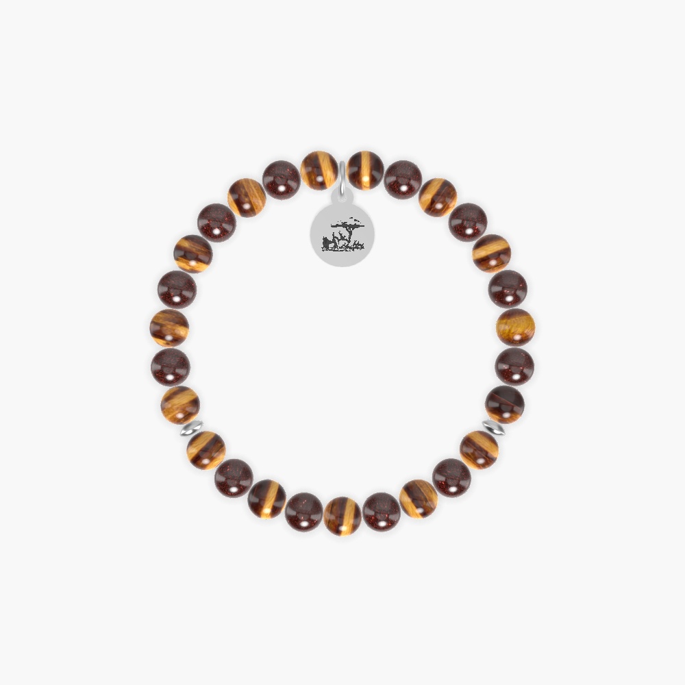 Tiger Eye and Garnet Bracelet