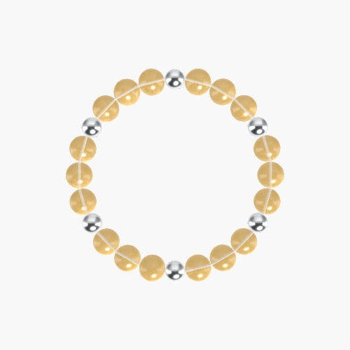 Citrine Gemstone Bead Bracelet