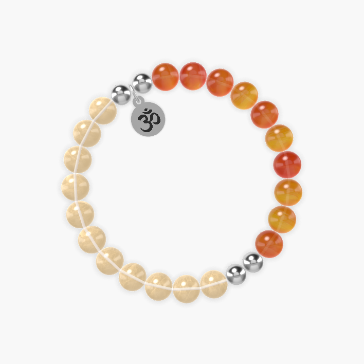 Citrine and Carnelian Bracelet