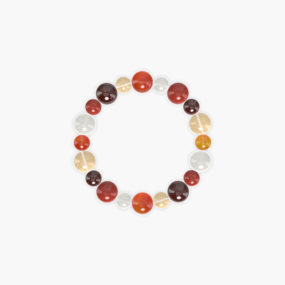 Carnelian, Citrine, Garnet and more Gemstone Bracelet