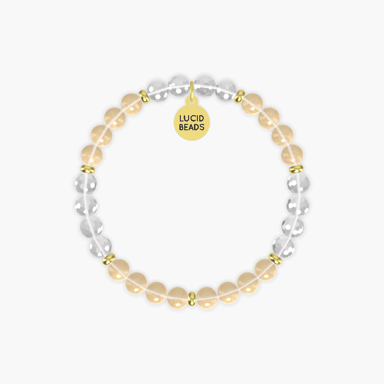 Citrine and Clear Quartz Bracelet