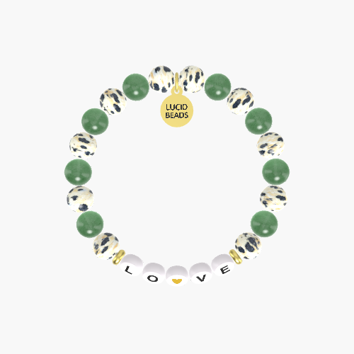 Dalmatian Jasper and Aventurine Bracelet