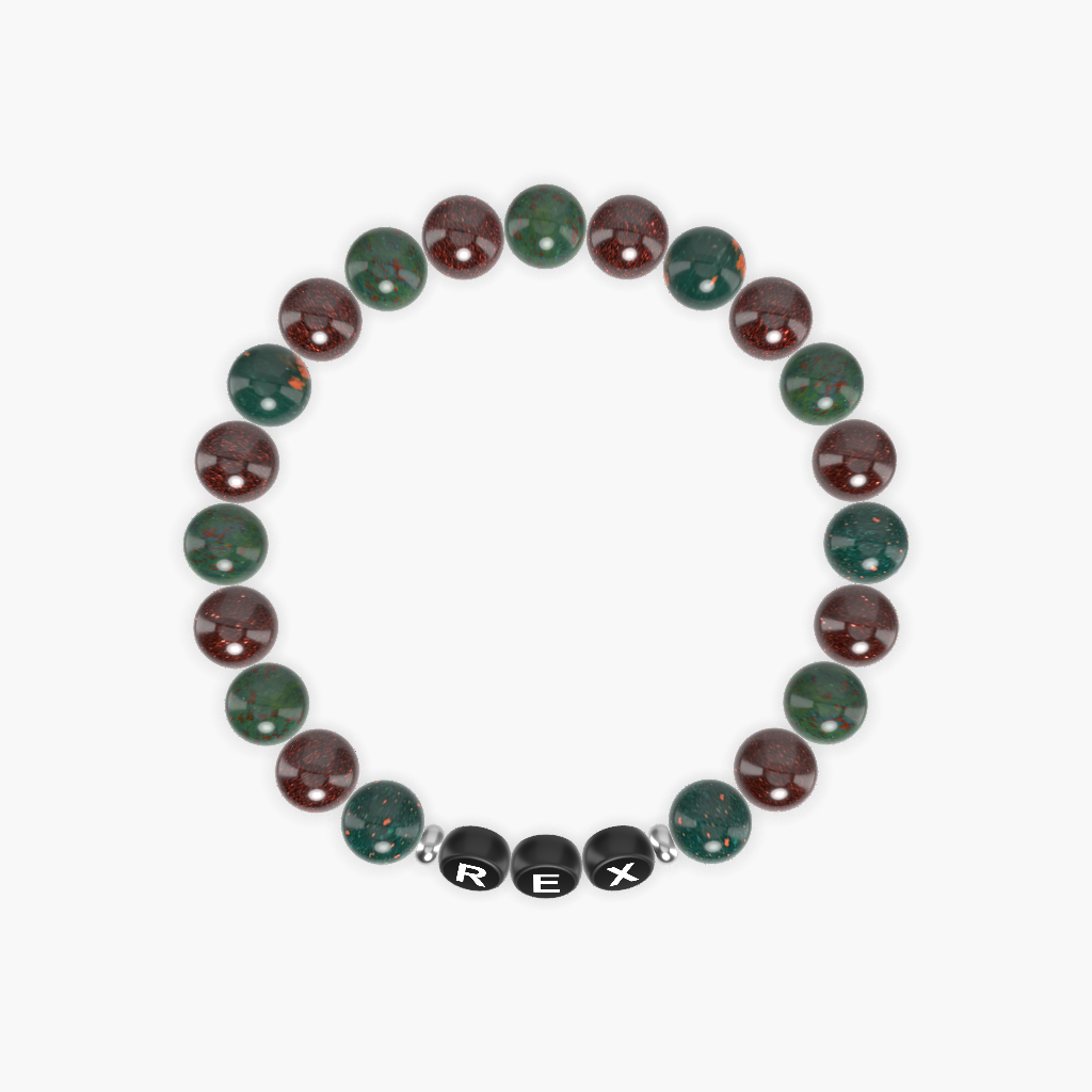 Bloodstone and Garnet Bracelet