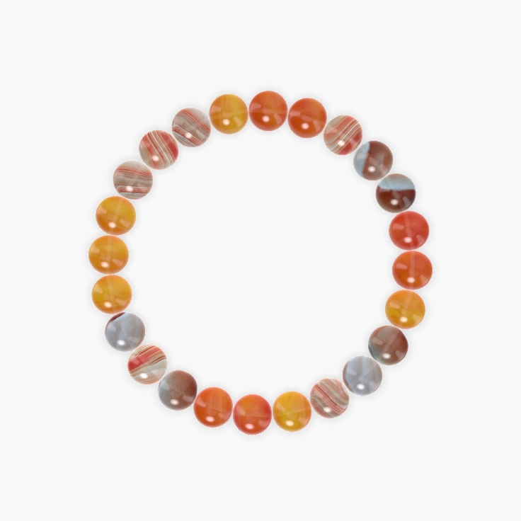 Carnelian and Sardonyx Bracelet