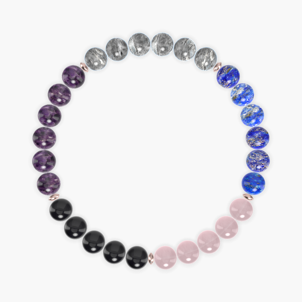 Lapis Lazuli, Labradorite, Amethyst and more Gemstone Bracelet