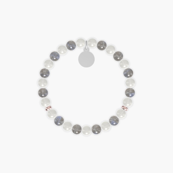 Moonstone and Labradorite Bracelet