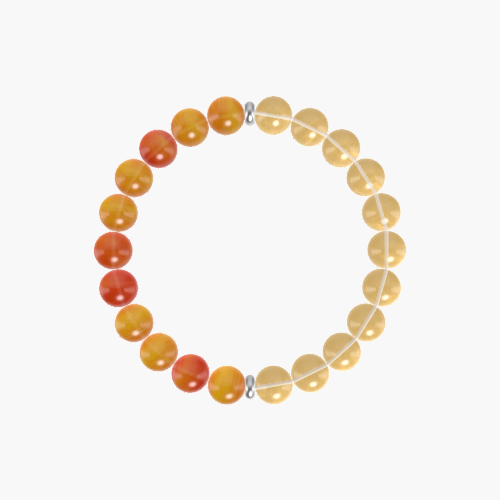 Citrine and Carnelian Bracelet