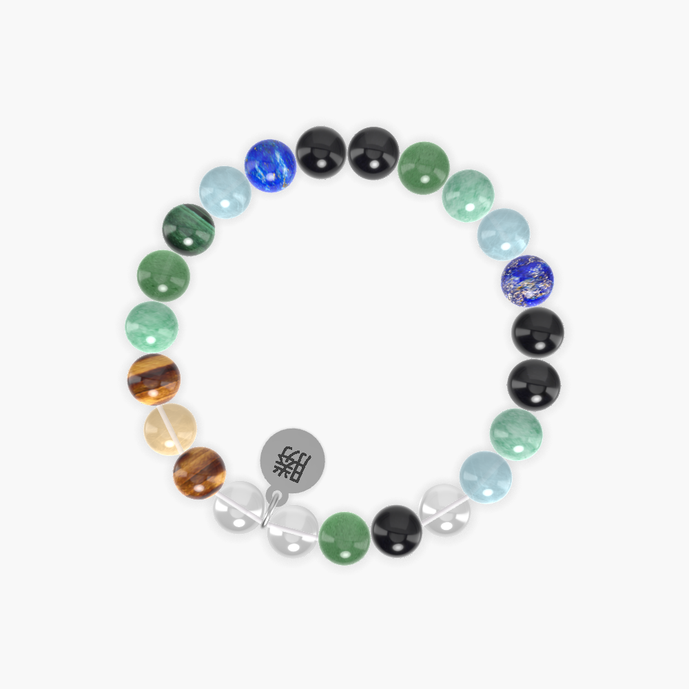 Aventurine, Black Obsidian, Clear Quartz and more Gemstone Bracelet