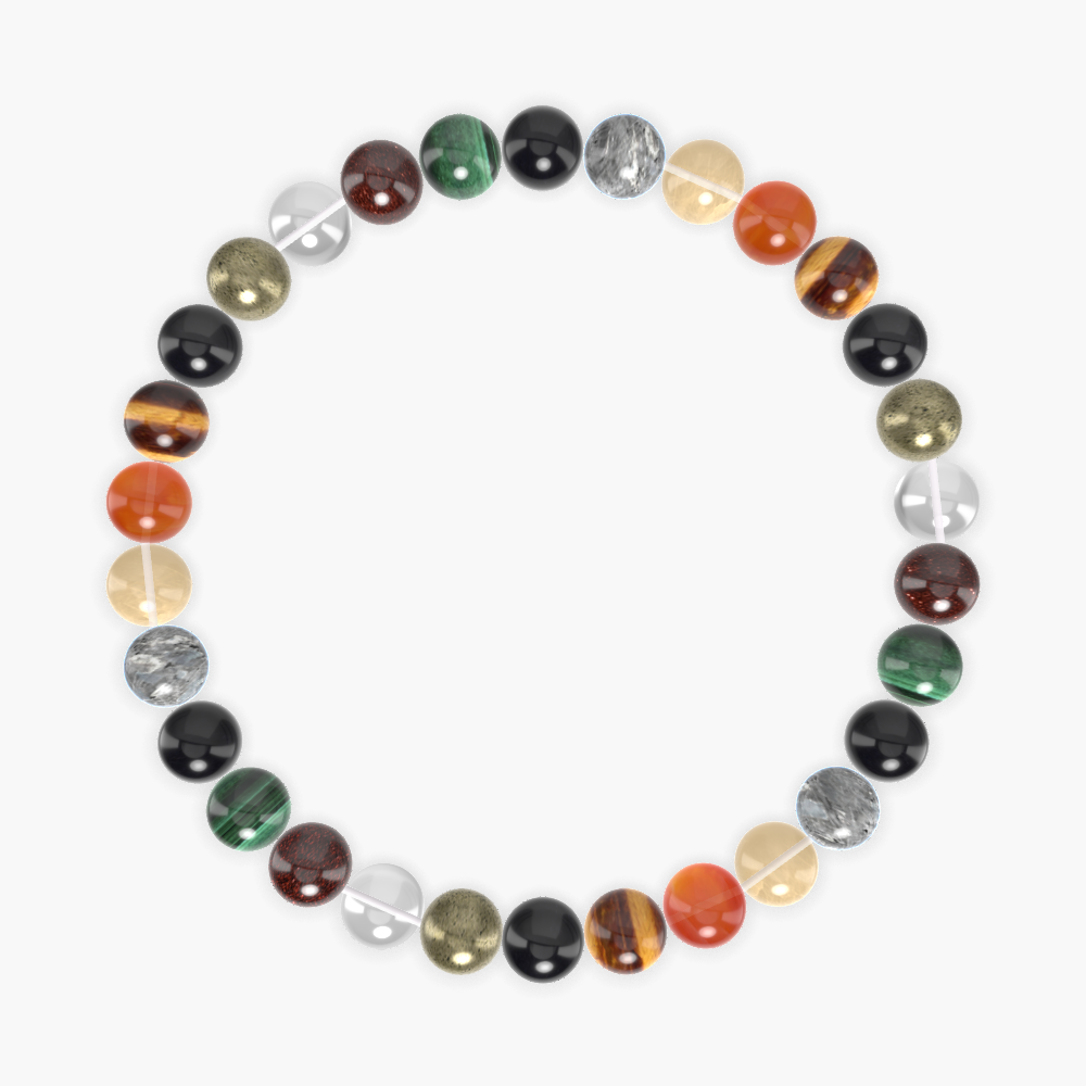 Tiger Eye, Carnelian, Citrine and more Gemstone Bracelet