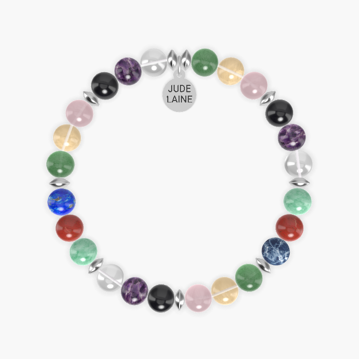 Rose Quartz, Citrine, Aventurine and more Gemstone Bracelet