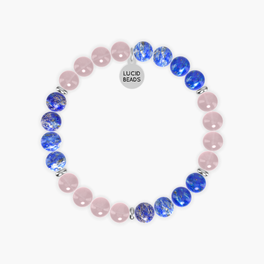 Lapis Lazuli and Rose Quartz Bracelet