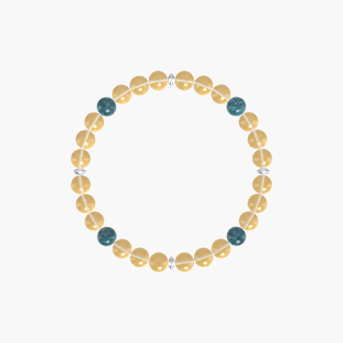 Citrine and Apatite Bracelet