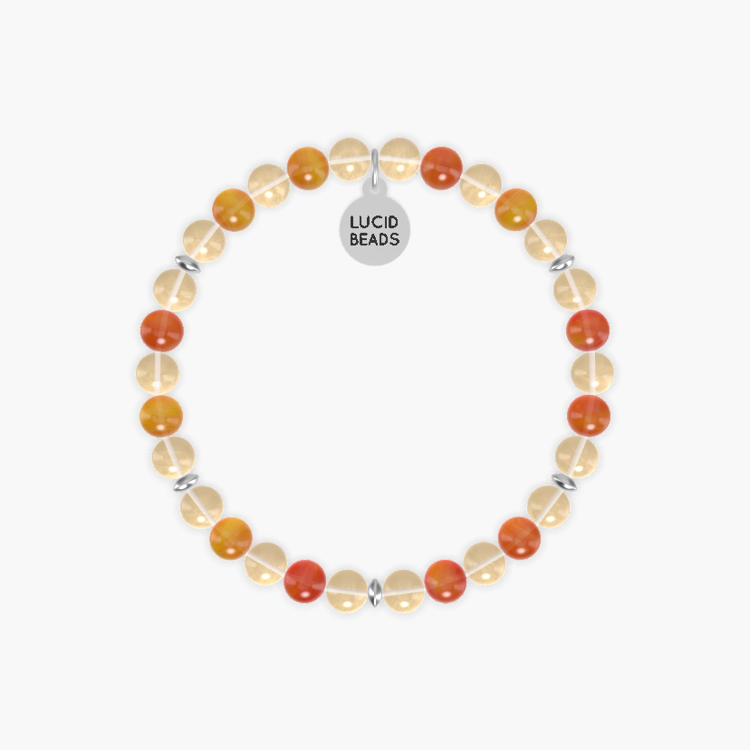 Radiant Transformation - Citrine and Carnelian Bracelet