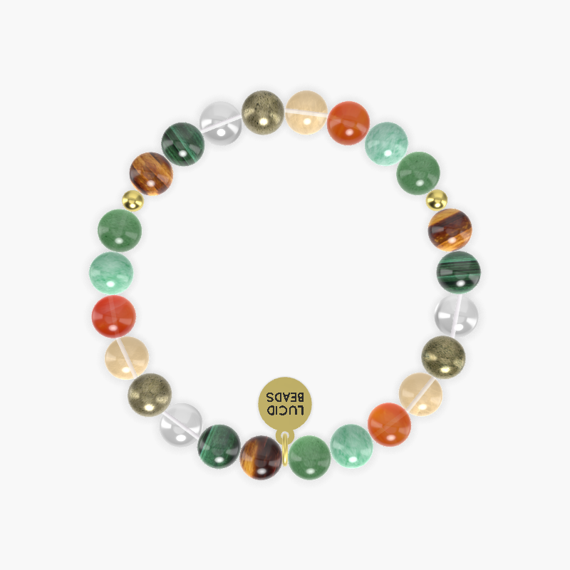 Aventurine, Green Jade, Carnelian and more Gemstone Bracelet
