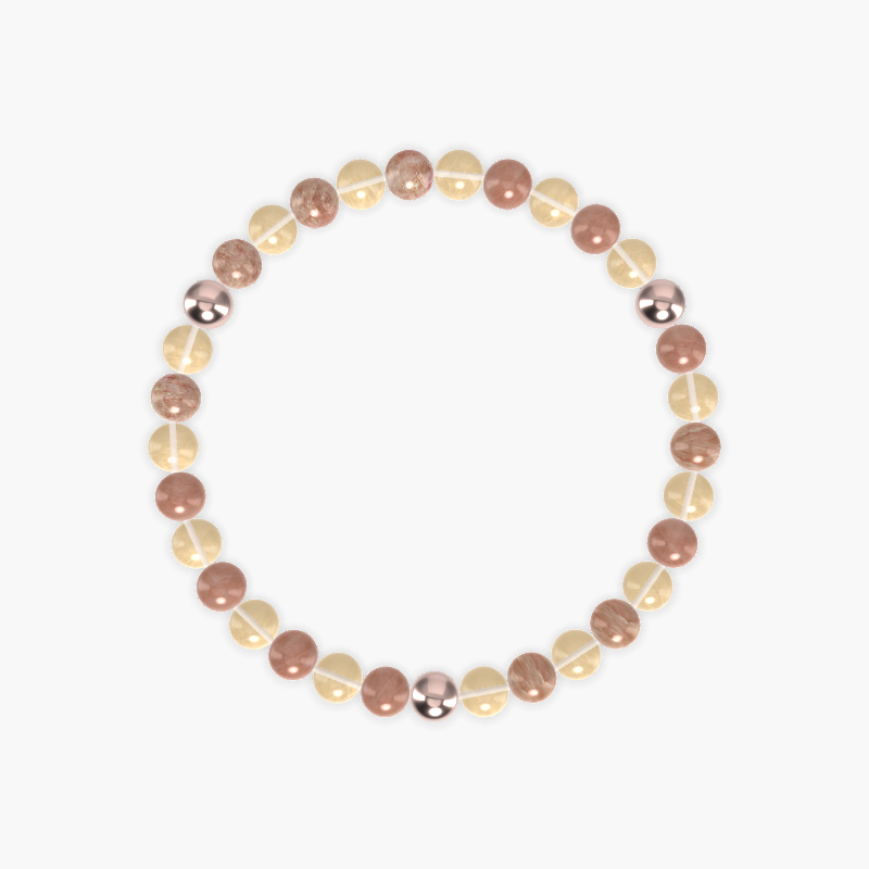 Citrine and Sunstone Bracelet