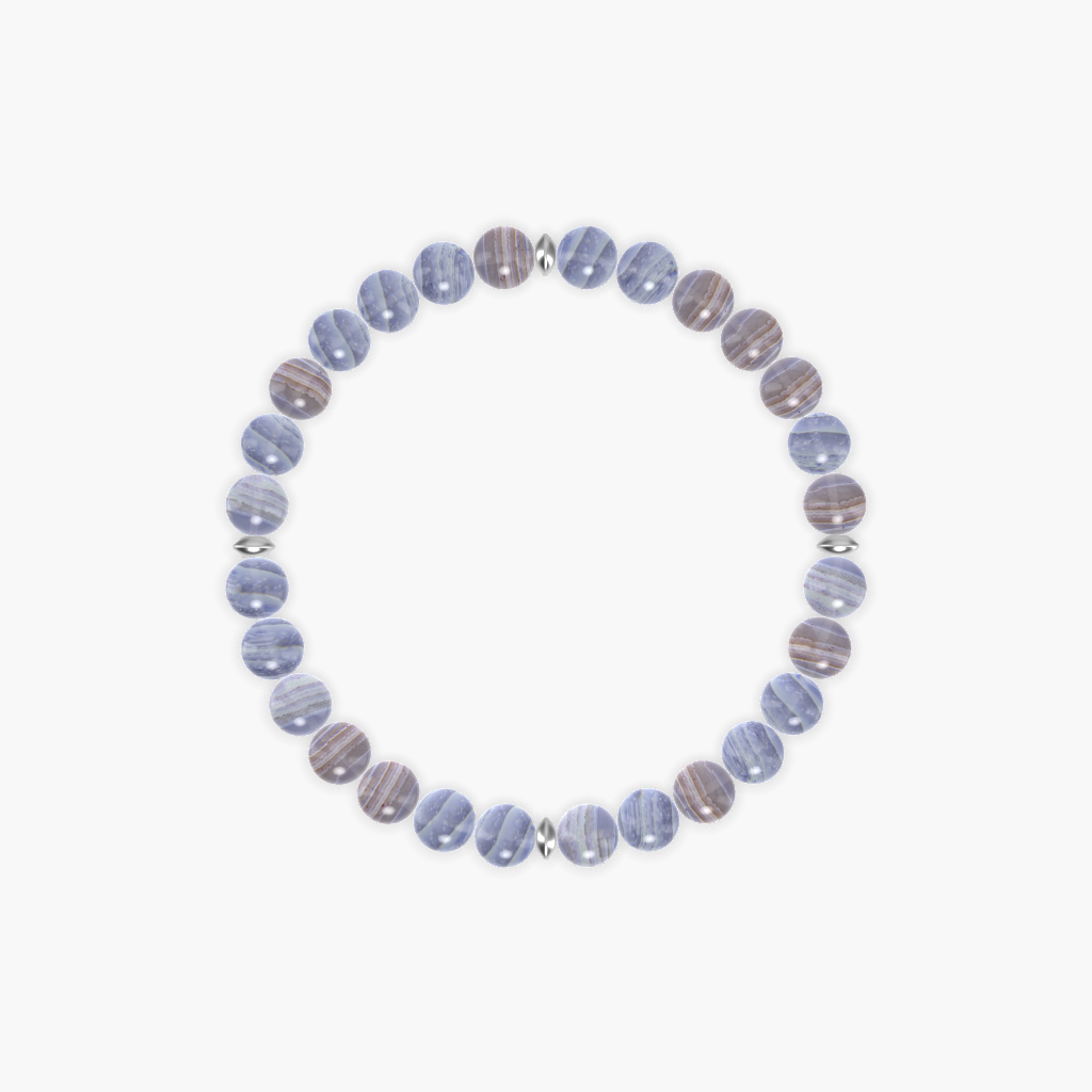Harmony Whisper - Blue Lace Agate Bracelet