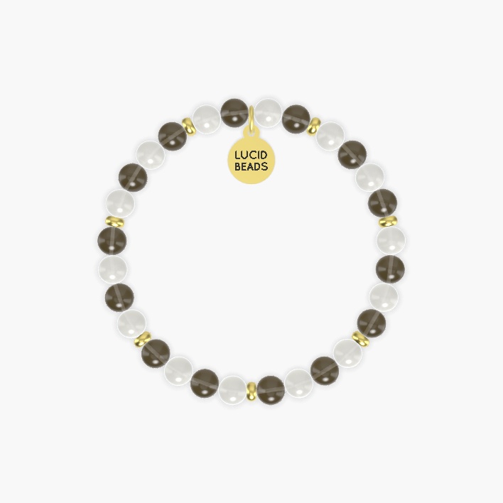 Smoky Quartz and Moonstone Bracelet