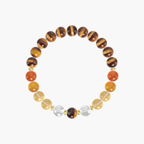 Tiger Eye, Citrine, Carnelian and more Gemstone Bracelet
