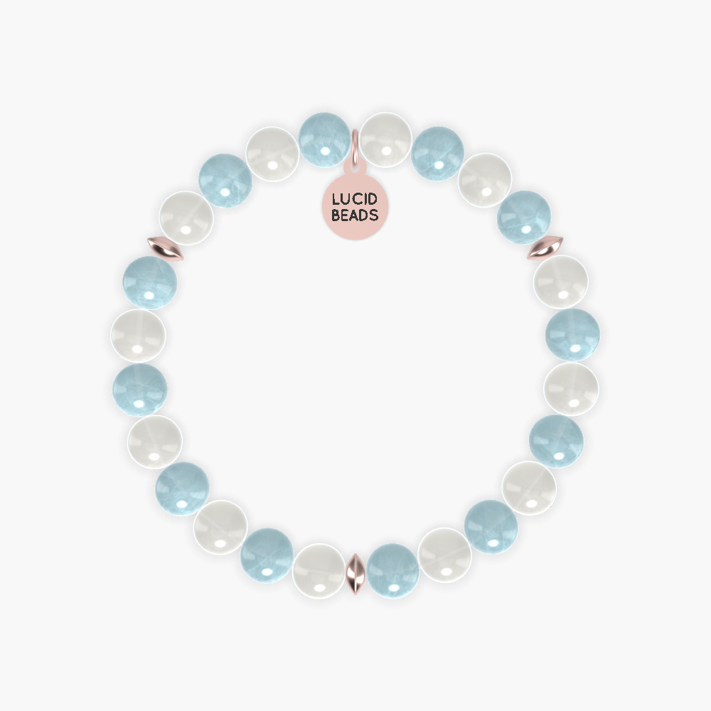 Aquamarine and Moonstone Bracelet