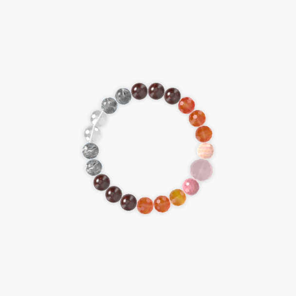 Garnet, Carnelian, Labradorite and more Gemstone Bracelet