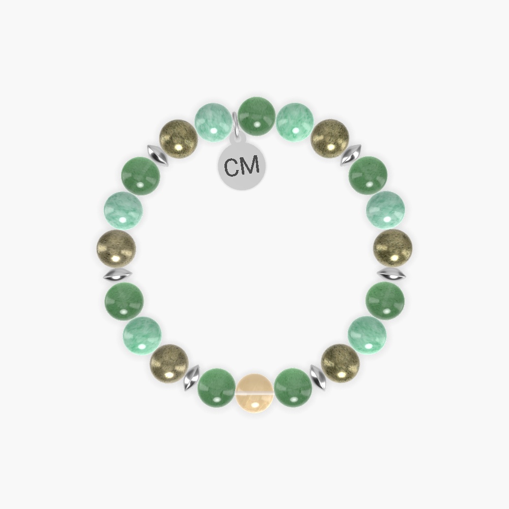 Aventurine, Pyrite, Green Jade and more Gemstone Bracelet