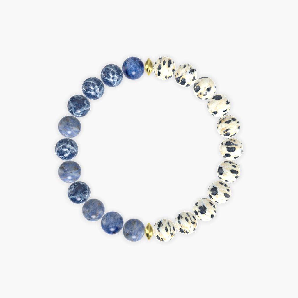 Dalmatian Jasper and Sodalite Bracelet