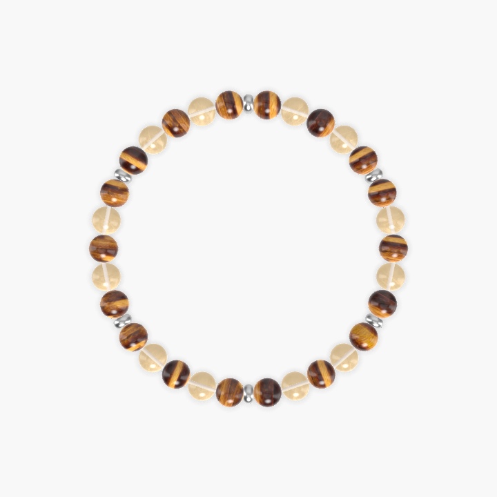 Tiger Eye and Citrine Bracelet