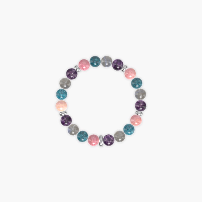 Amethyst, Labradorite, Apatite and more Gemstone Bracelet