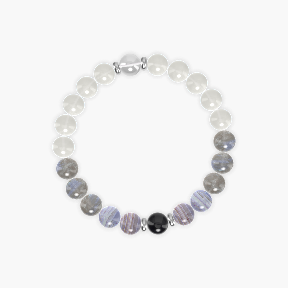 Moonstone, Labradorite, Blue Lace Agate and more Gemstone Bracelet