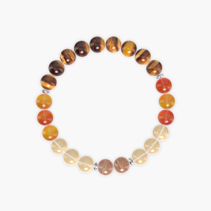 Tiger Eye, Citrine, Carnelian and more Gemstone Bracelet