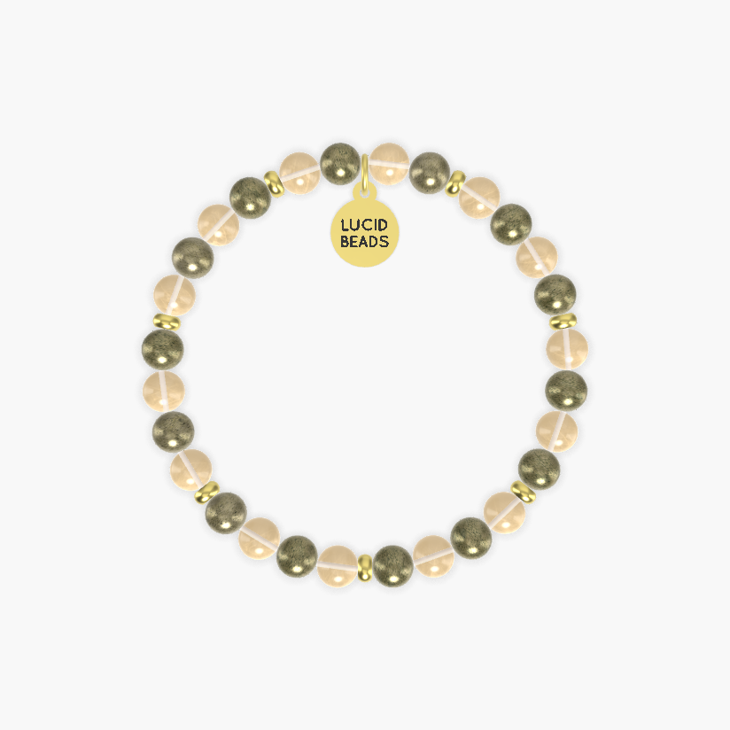 Pyrite and Citrine Bracelet