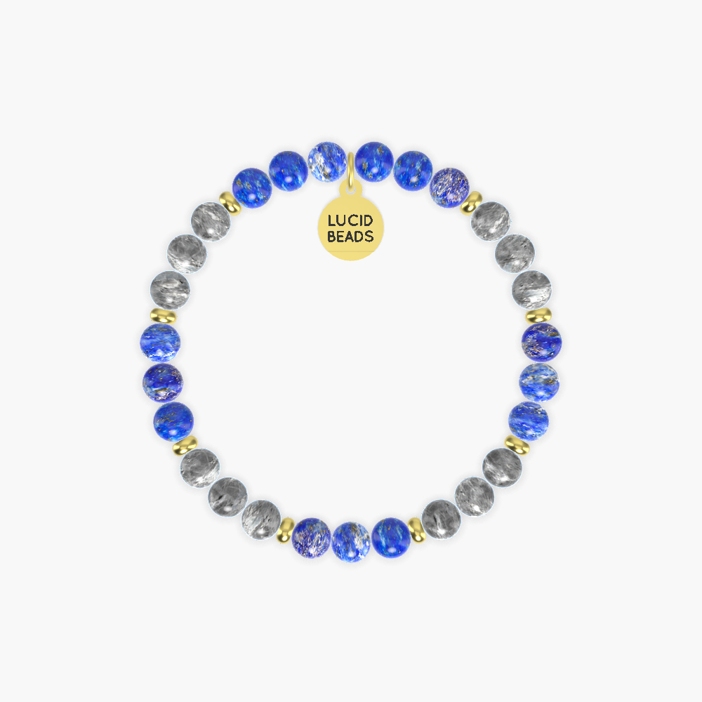 Lapis Lazuli and Labradorite Bracelet