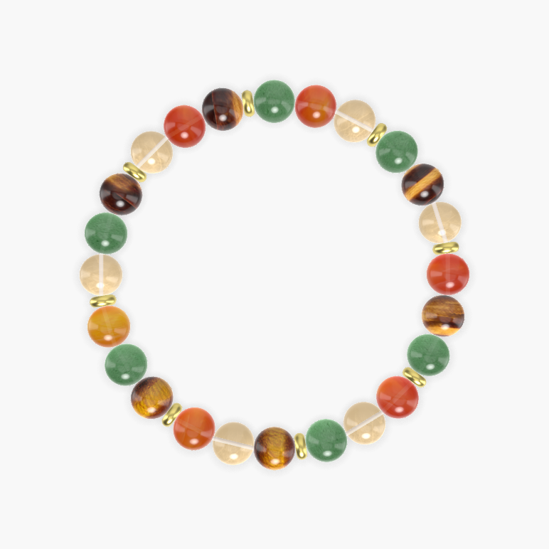 Tiger Eye, Aventurine, Citrine and more Gemstone Bracelet