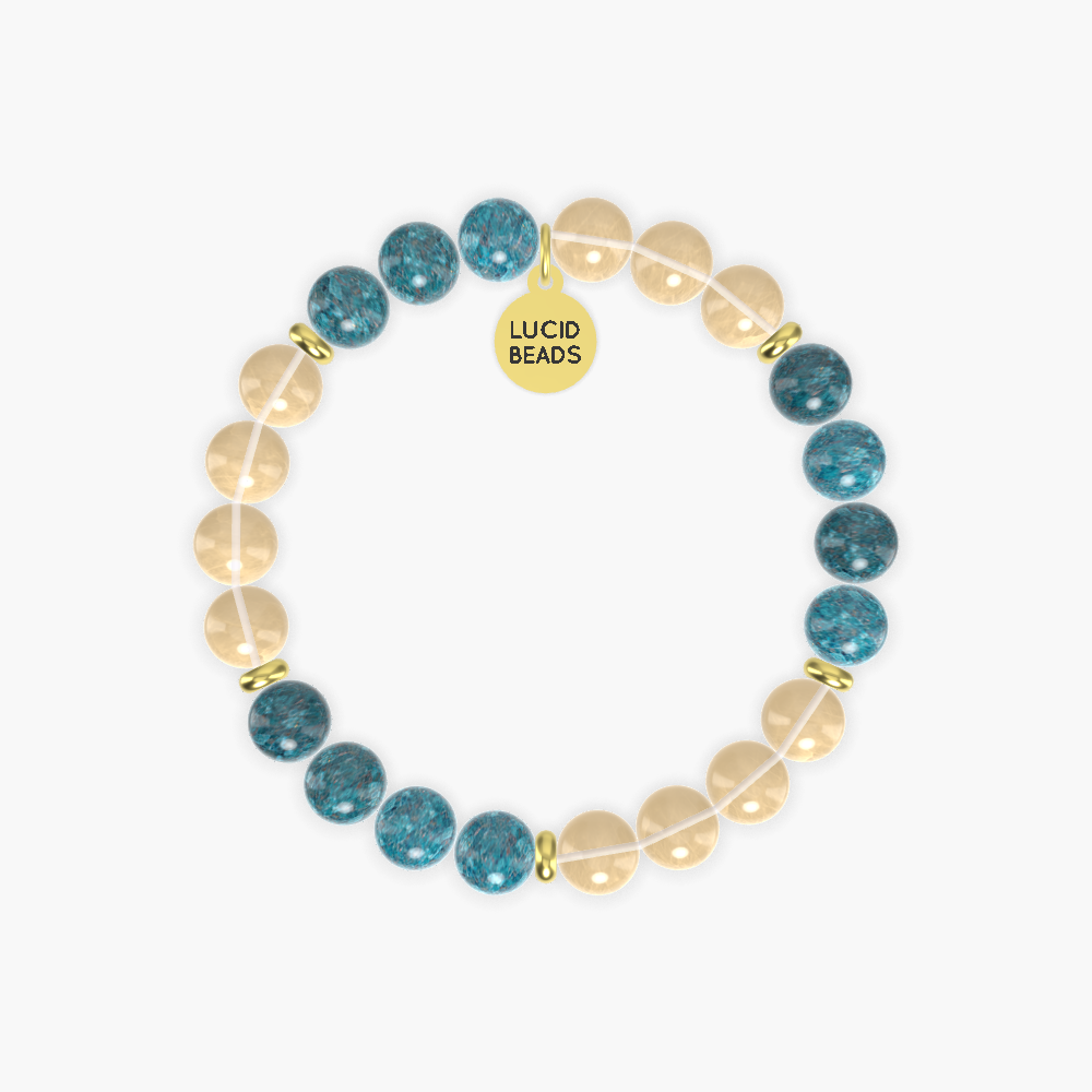 Citrine and Apatite Bracelet