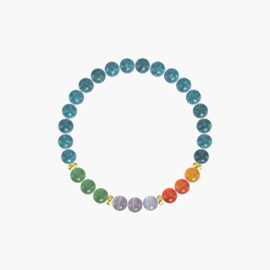 Apatite, Blue Lace Agate, Carnelian and more Gemstone Bracelet