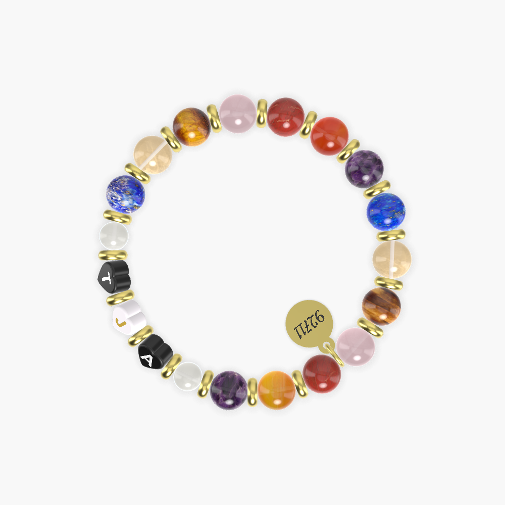Carnelian, Red Jasper, Rose Quartz and more Gemstone Bracelet
