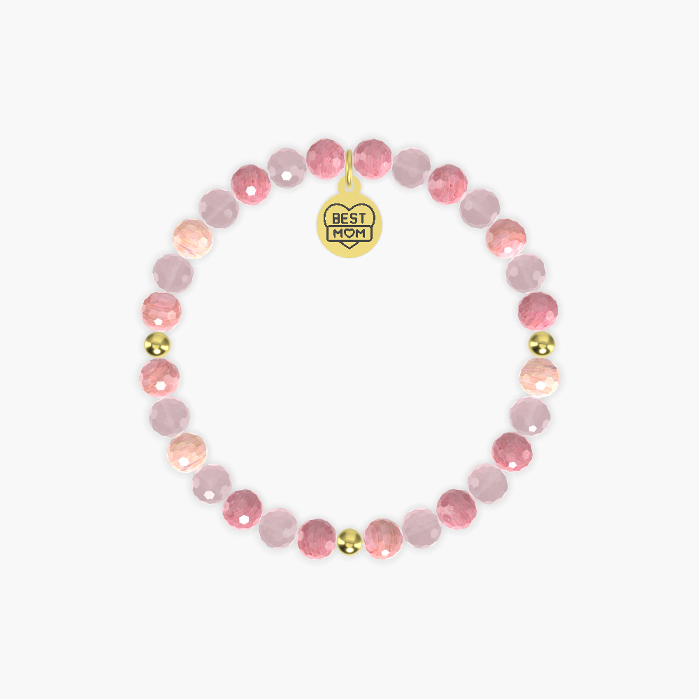 Rhodonite and Rose Quartz Bracelet