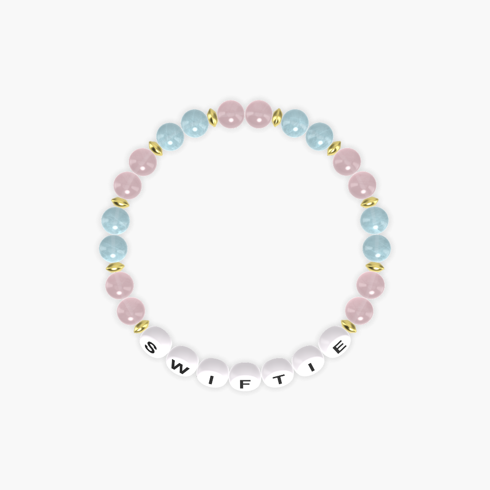 Rose Quartz and Aquamarine Bracelet