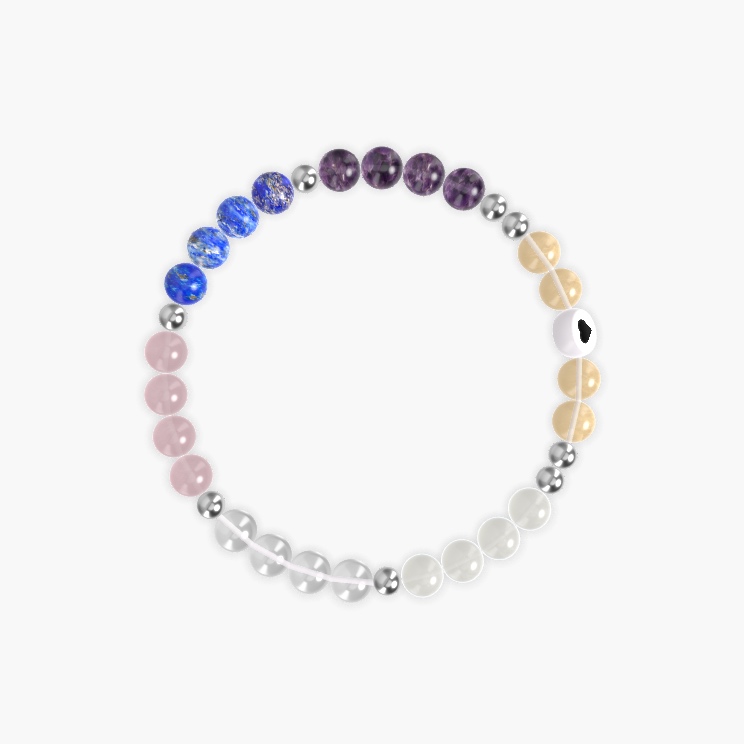 Citrine, Amethyst, Lapis Lazuli and more Gemstone Bracelet
